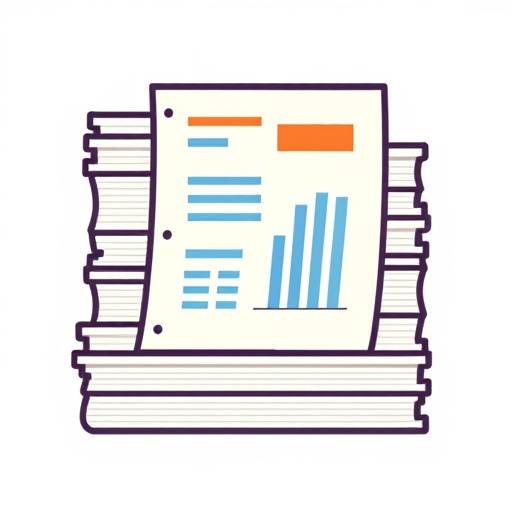 Icon representing organized ledgers and financial records