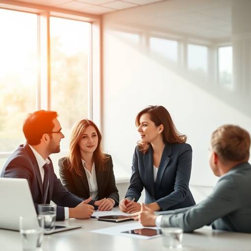 Image of business people discussing finances