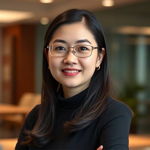 Portrait of Sarah Chen, CEO of Innovate Solutions
